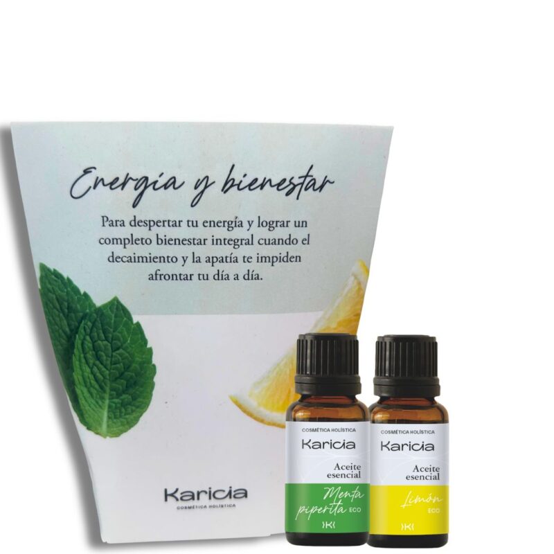 Dúo aromático Energía y Bienestar - Limón y Menta piperita